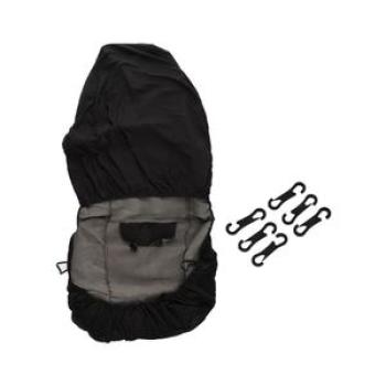 Universal Car Front Rear Seat Covers Cushion Pad For Crossovers SUV Sedan black