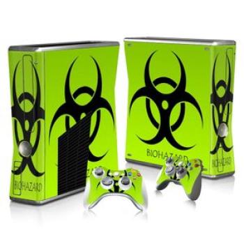 Vinyl Sticker For Xbox 360 Slim Console+2 Controller Skins