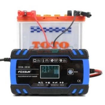12V 24V Smart Car Battery Charger 60AH 100AH 120AH 150Ah Battery Charger Motorclcle Battery Charger