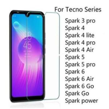 Tempered Glass for Tecno Spark 6 5 4 3 Air Pro 4 Lite Go