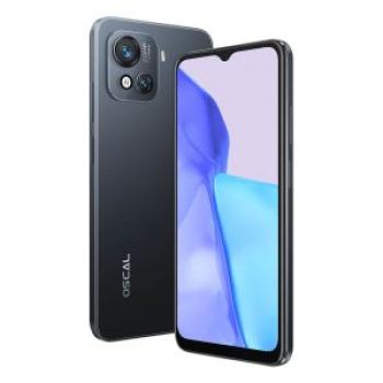 OSCAL C80 8GB+128GB 50MP Camera Side 5180mAh Battery 6.5 Inch Android 12 4G OTG Smartphone - Black