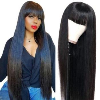 Wig Female Matte Silk Long Straight Hair