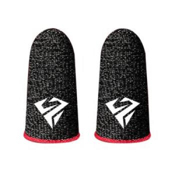Gaming Finger Sleeves Anti-slip Sweatproof Ultra-thin-Red