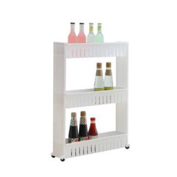 3-Tier Mobile Shelving Unit Organizer Slide-Out Slim