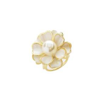 Ladies Buckle Pins Rings Design Flower Pearls Scarf Clips Wedding