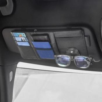 Car Sun Visor Organizer Storage Bag Sunglasses Clip Stowing
