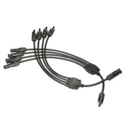 1 Pair Y Branch MC4 Connector Solar Panel Adaptor Cable
