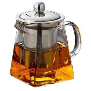 Thickened Glass Teapot Heat Resistant Flower Tea Pot Bubble