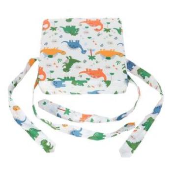 Kids Dining Chair Square  Cushion - Baby Toddler High Chair Pad  White