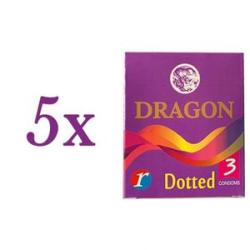 Dotted Condoms 3Pcs x 5 Packs - Purple