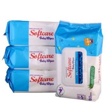 Set of Baby Wipes - 80 counts x 12