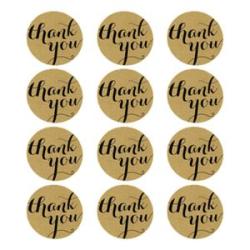 3 Sheet Thank You Stickers Labels Sealing Craft Wedding Favours Letters Card Gifts