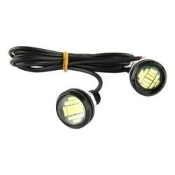 1 Pair 12V 15W Eagle Eye Auto LED Light Daytime Running-