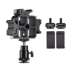 Triple Cold Shoe Mount Flash Speedlite Bracket Photography