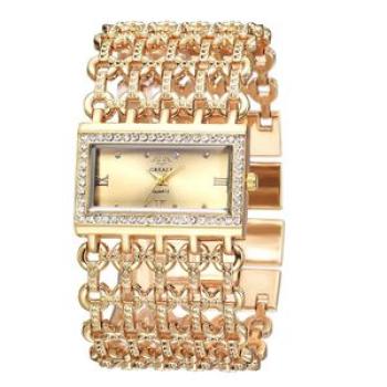 Ladies Luxury Bracelet Stainless Steel Watch- Gold