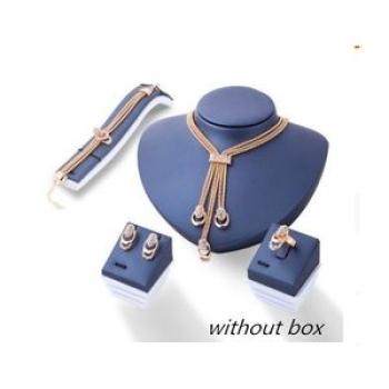 Multi-layer Diamond Bridal Jewelry 5-piece Set