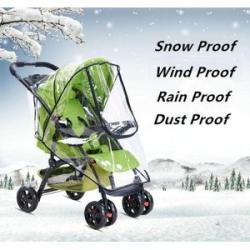 Universal Quality Clear Baby Pushchair Pram Stroller Buggy Raincover Rain Cover