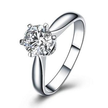 The Decoration S Pure Silver Jewelry Imitates A Diamond Rin