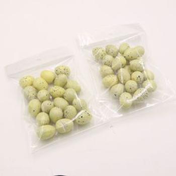 20x 25mm Foam Sparrow Handmade Artificial Bird Egg For Home Party