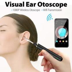 Smart Visual Ear Otoscope, 1080P Wireless Otoscope-Ear