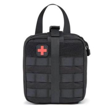 First Aid Kit for Car Home Outdoor Camping Travel Emergency Kits Bag Black {average size}