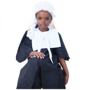 Lawyer Suite Career Wear Set - Black/White