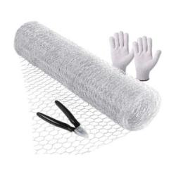 Galvanized Chicken Wire Fence Mesh Roll Garden Fence Net Sheet Tree