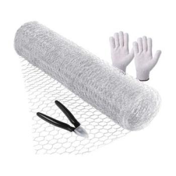 Galvanized Chicken Wire Fence Mesh Roll Garden Fence Net Sheet Tree