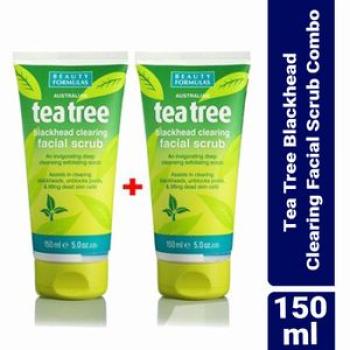 Tea Tree Blackhead Clearing Facial Scrub Combo - 150ml x 2