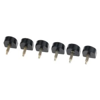 6 Pieces Women Hard Heel Plates for High-Heeled Shoes Replace Repair Kits 13x15mm Black Heel