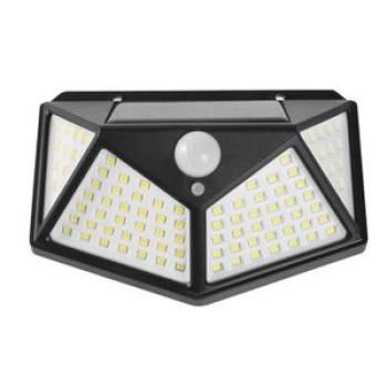100  Solar  Harging Outdoor  Ourtyard Wall   Solar Power Light Waterproof-white+black