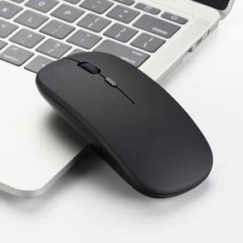 Wireless Silent Bluetooth Mouse For PC Rechargeable  USB Optical Black