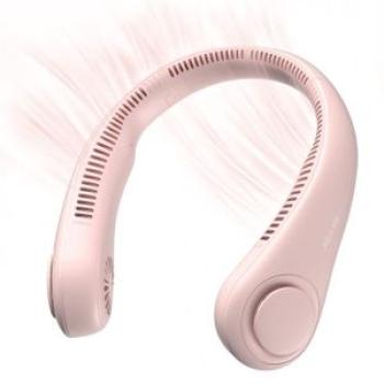 Wearable Turbine Bladeless Neck Fan USB Rechargeable Carry