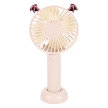 Portable Electric Fan Hand-Held USB Electric Fan Rechargeable USB Electric Fan Pink