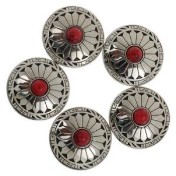 5pcs NO-SEW Metal Round Studs Buttons Snap Fasteners Crafts Buttons #2