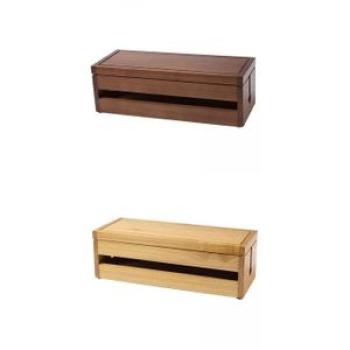 Wire Cable Storage Manegement Box Wood Case