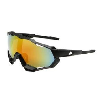 Mens Anti-impact Cycling  Bike Sunglass Black Frame Red Lens