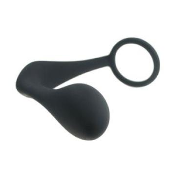 Silicone Men`s Prostate Massager P-spot Anal  Plug-Black