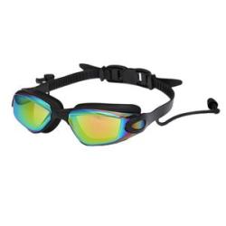 Swimming  Anti-Fog Adjustable  Protected Clear Mirror Black
