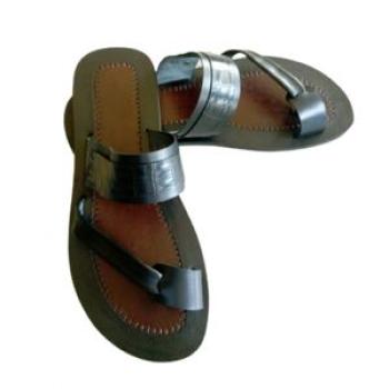 Handmade Leather Sandals - Black