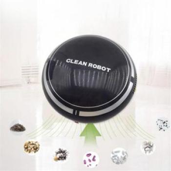 Rechargeable Auto Smart Robot Vacuum Cleaner Floor Dust Sweeping Cleaning Mop Black