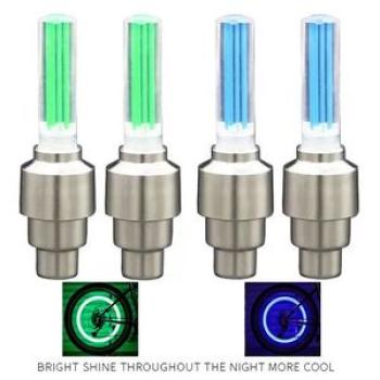 4PCS LED Bike Motorcycle Bicycle Car Motor Wheel Flash Light