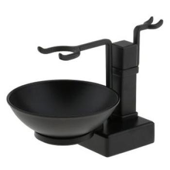 Bathroom Shaving Holder Rack Stand  Bowl For Safety  Brushes