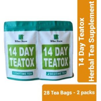 14 Day Teatox Daytime & Bedtime Herbal Tea Supplement - 28 Tea Bags x 2