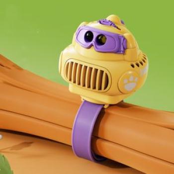 USB Cartoon Dinosaur Watch Fan Projection