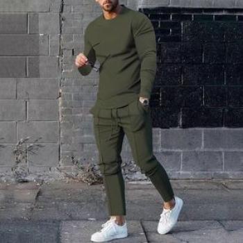 Men`s 2 Piece Tracksuits Long Sleeve Casual Sweatsuits Set