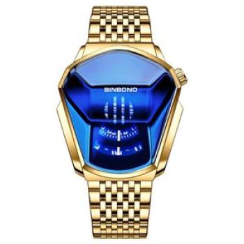 Fashion personality men Creativity watch stainless steel Square watches gold