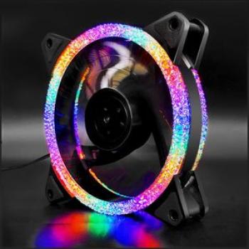 Computer Case Fan 3/4 Pin Connector RGB LED Water Cooler CPU Coolers