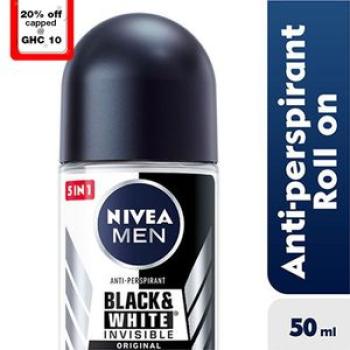 Men  Antiperspirant Roll-On - Invisible Black & White - 50ml
