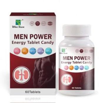 Men Power Supplement Candy - White (60 Tabs)